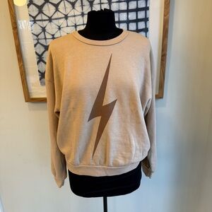 Aviator Nation Bolt Relaxed Crew Sweatshirt